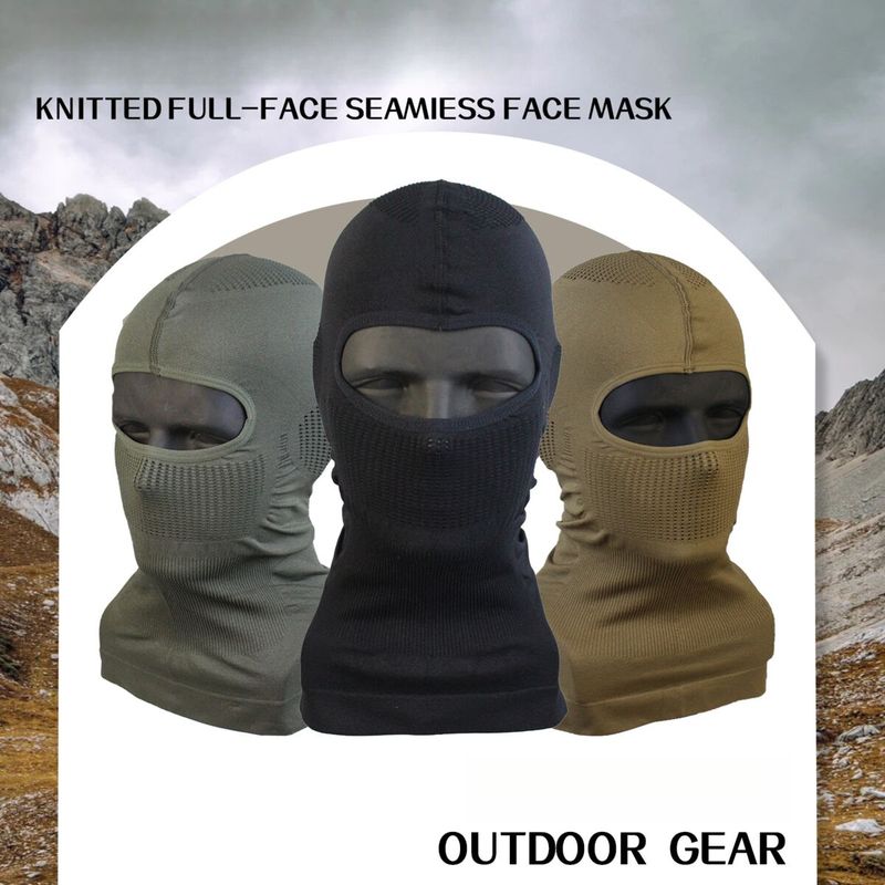 Knitted Full Headgear Motorcycle Helmet Inner Cap High Elastic Breathable Riding Mask Outdoor Sun Protection Dustproof_autovado.com