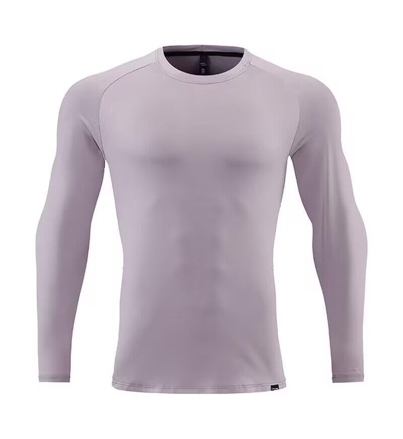 Men's Clothing Long-Sleeved Sports T-Shirt Running Quick-Drying Tights Fitness Breathable Training Outdoor Clothing Round Neck Sweatshirt_autovado.com