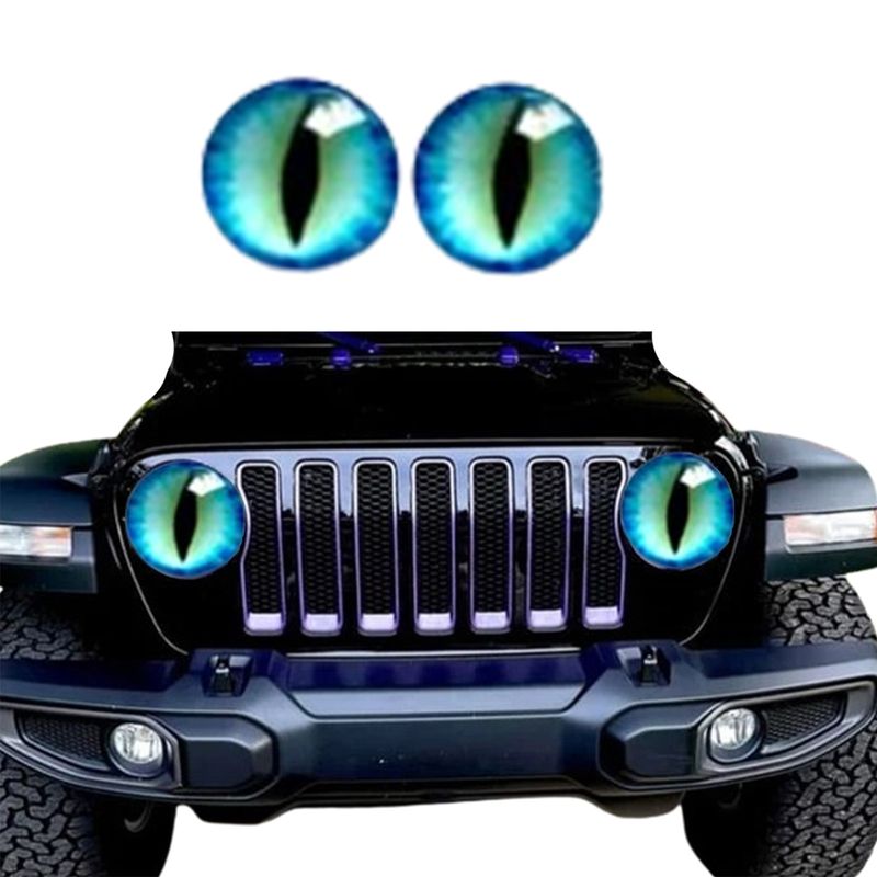 popular Beast Eyes Headlight Decals Pair off road vehicle light stickers_autovado.com