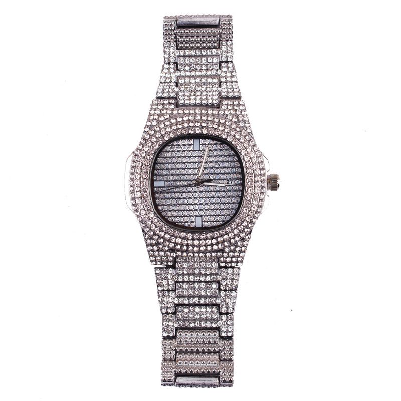 Diamond fashion watch set bracelet ladies wristwatch men_autovado.com