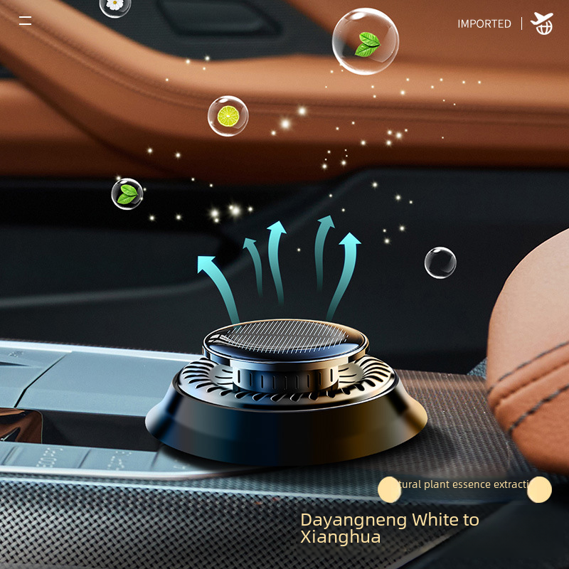 Solar car aromatherapy device car fragrance Water ornament_autovado.com