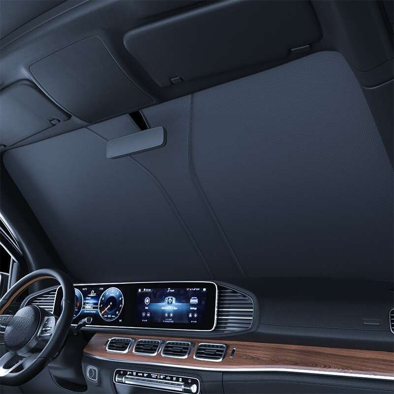 New Front Windshield Sunscreen, Heat Insulation, Foldable Sunshade, Summer Car Laser Sunshade_autovado.com