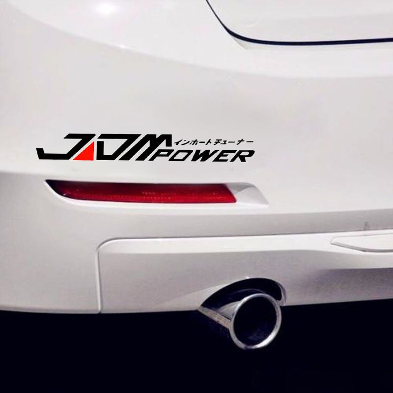 Car 28x4cm JDM Reflective Body Japanese Light Eyebrow Car Sticker_autovado.com