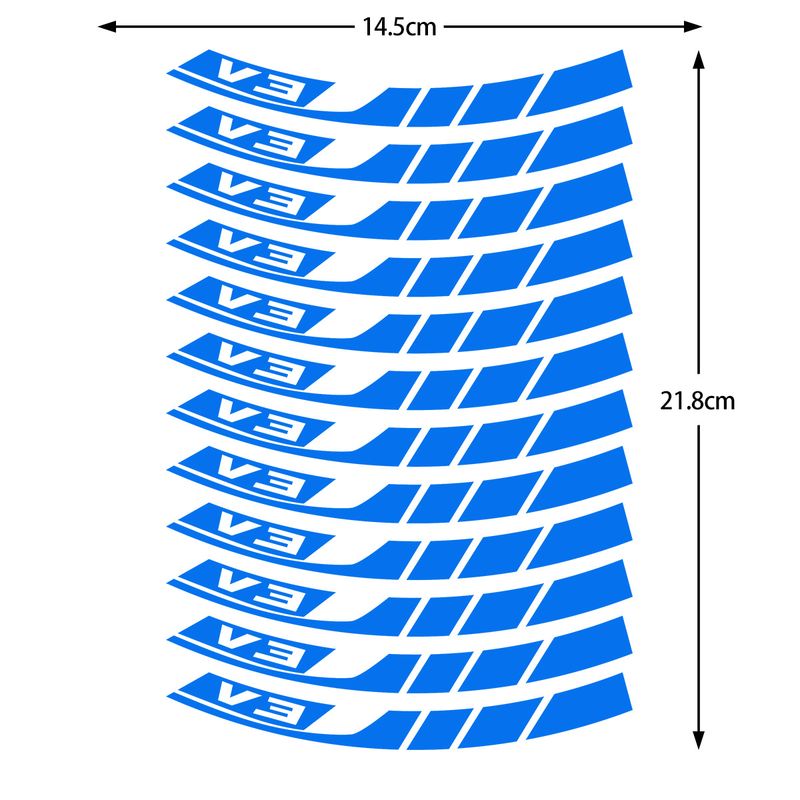 Suitable For Honda Click Series V2/V3 Waterproof Reflective Wheel Stickers, Modified Motorcycle Personalized Decoration_autovado.com
