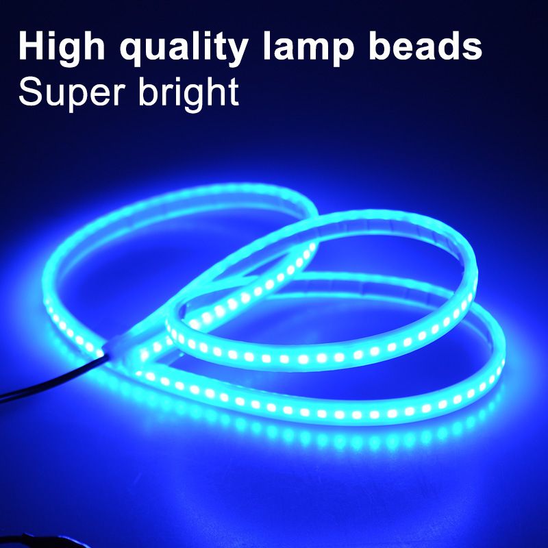 12V Start Scan Lighting Daytime Running Hood Strip Waterproof Car DIY Neon Through Light_autovado.com