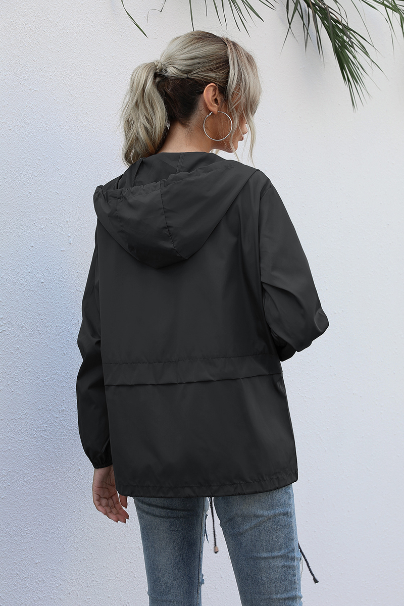 Women's Zipper Hoodie Lightweight Outdoor Hiking Raincoat Jacket Jacket Ready in Stock_autovado.com
