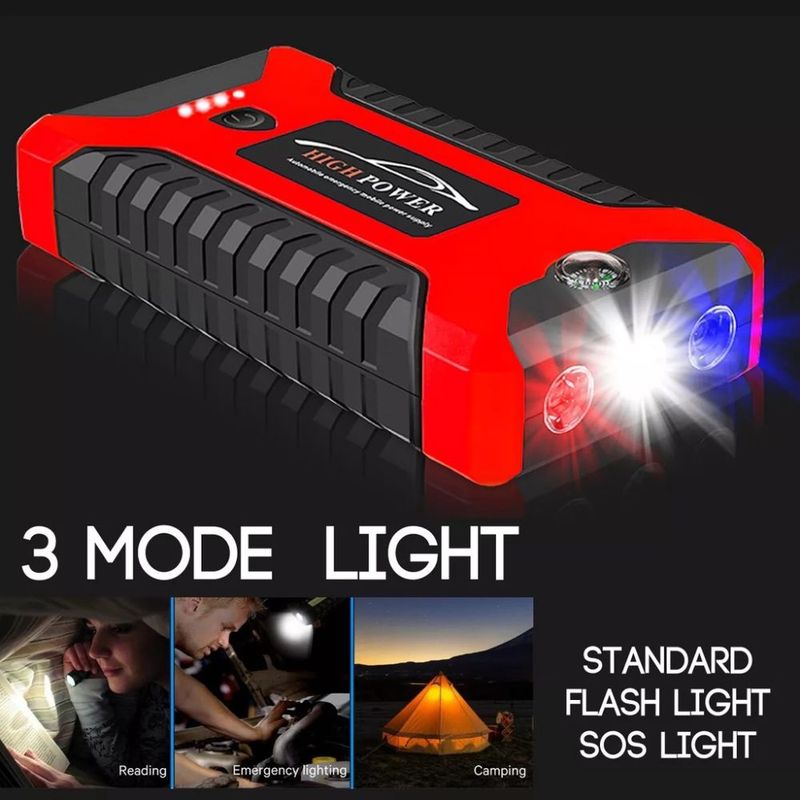 99800mAh 12V Jumper Powerbank Tire Air Pump Booster Portable USB Charger Emergency Battery Charge Start Phone Charging_autovado.com