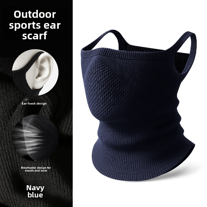 Winter Mountaineering Cold-Proof For Women, Electric Bike Riding Warm Neck Gaiter, Nylon Seamless Ear-Hanging Face_autovado.com