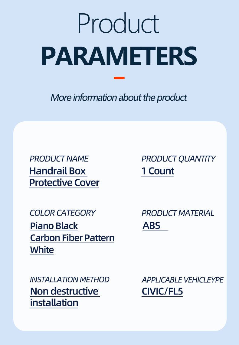 New Model Handbrake Eleventh Generation Civic Armrest Box Panel Carbon Fiber Central Decoration Center Console Gear_autovado.com