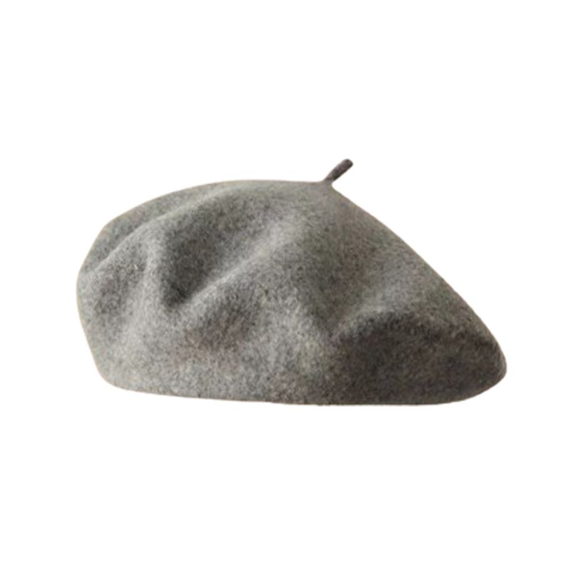 Hot Sale Stylish Chic Solid For Work And Party Winter Wool Hat Beret Hats Daily_autovado.com