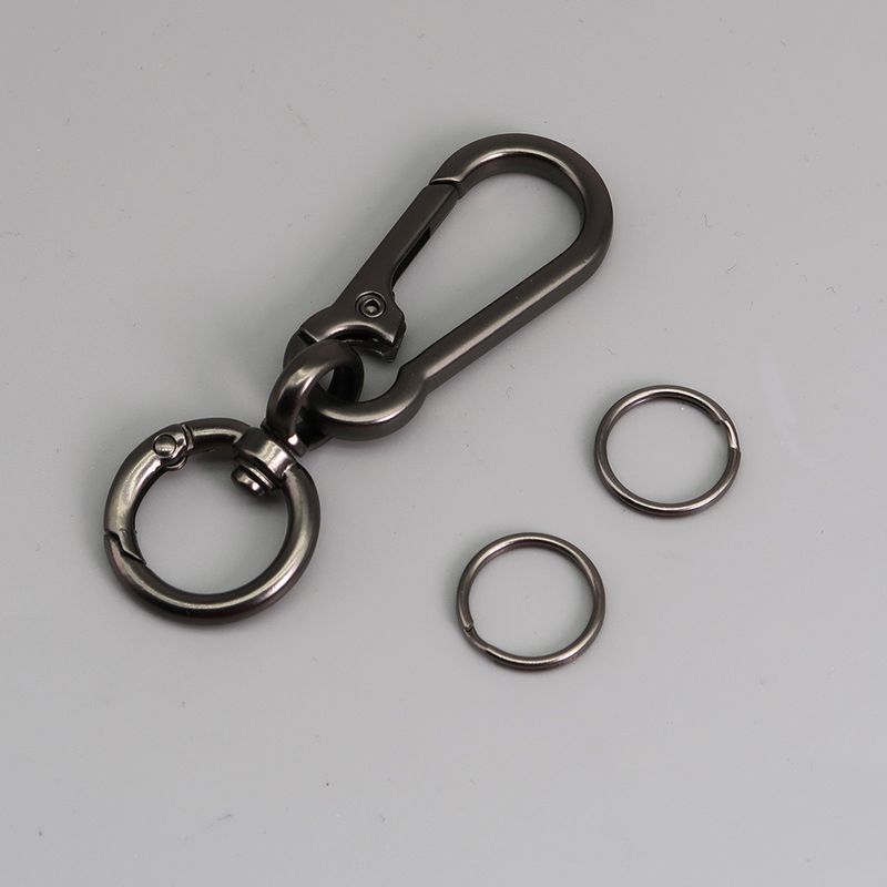 Car Keychain Zinc Alloy Rotating Figure Eight Dog Buckle Men's Waist Hanging Buckle Spring Ring_autovado.com