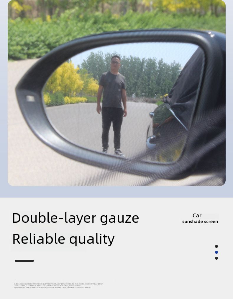 Car sunshade Sun shade Sun insulation window anti-mosquito screen net Car privacy inside the car shade car side curtain_autovado.com