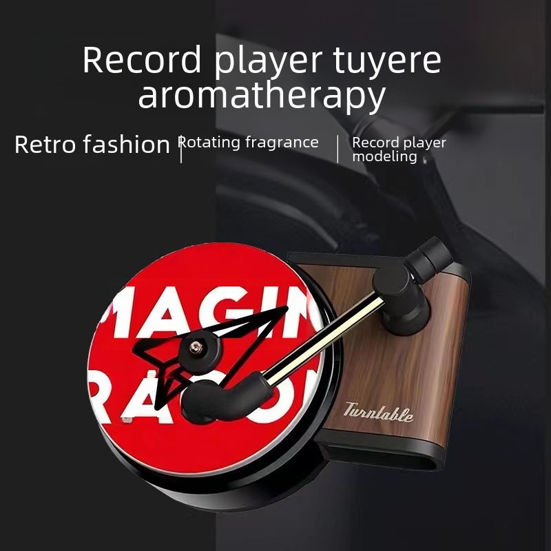 Jay Chou Retro Car Record Machine Aromatherapy Car Air Outlet Rotary Balm Film Cross-border Car Interior Decoration Ornaments_autovado.com