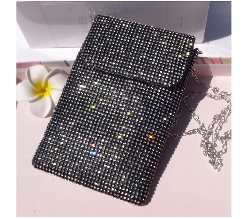 Evening Bags Diamond-encrusted Mobile Phone Bag Women's Crossbody Bag Chain Shoulder Bag Advanced Sense Vertical Evening Small Bag_autovado.com