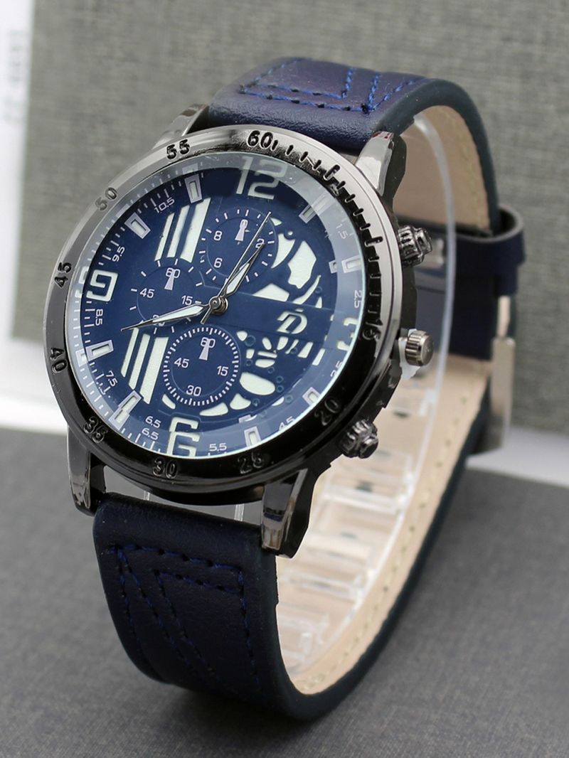 Men's luminous men's watch double-layer belt men's watch_autovado.com