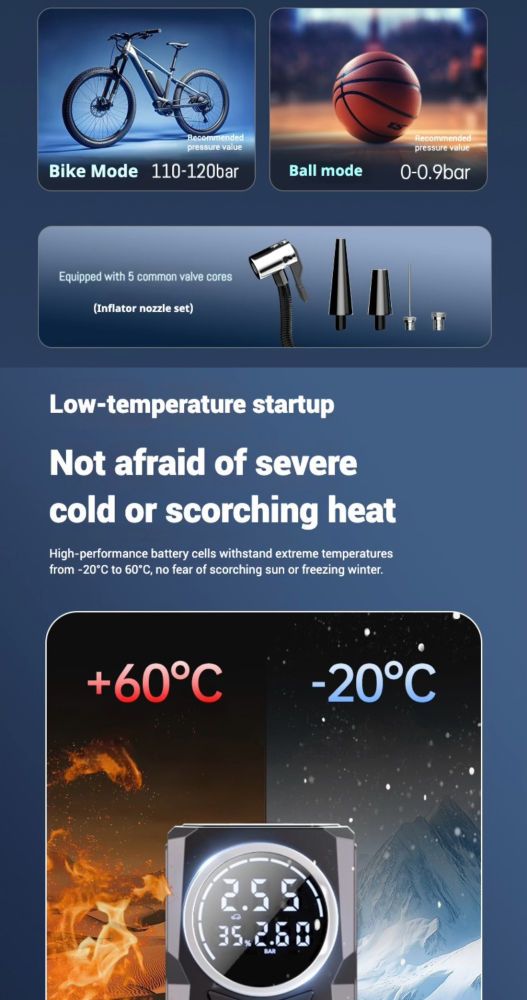 128800mAh 12V Jump Starter Portable Car Air Pump Battery Jumper Power Bank_autovado.com