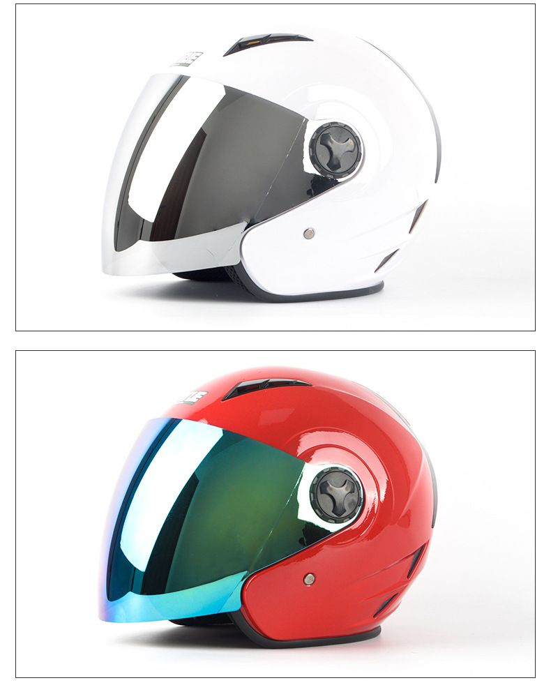 Electric vehicle helmet men's and women's summer half cover half helmet four seasons warm breathable safety helmet_autovado.com