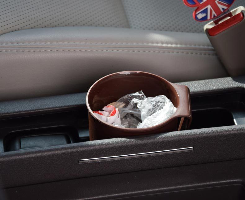 Car multi-functional storage portable water cup holder car air outlet water Cup Holder Holder storage box trash can drink holder_autovado.com