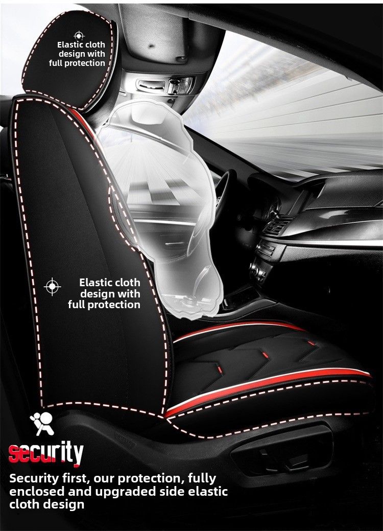 Car Cushion Four Seasons Suitable Cute All-inclusive Seat Cover Summer Full-enclosed Seat Cushion Goddess Leather Seat Cover New_autovado.com
