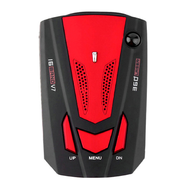 V7 12V 360 Degrees Speed Radar Detector Long Range Voice Alert Laser Radar Detector for Vehicles_autovado.com