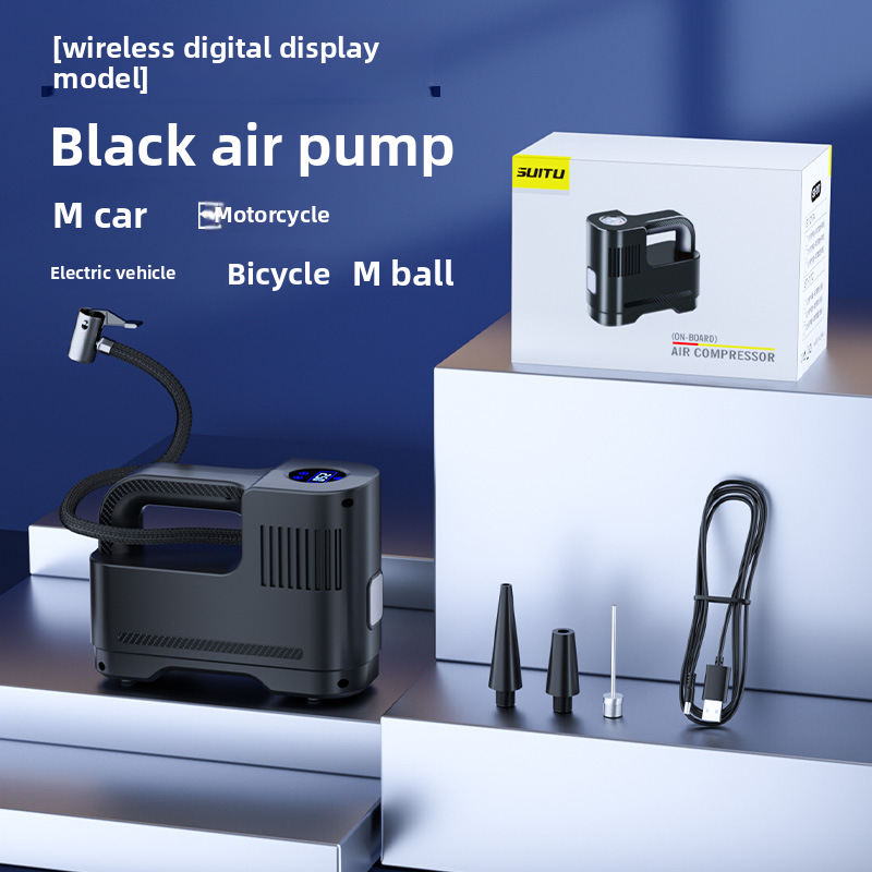 Portable Multifunctional Tire Car Pump Inflator Machine Air Tube_autovado.com