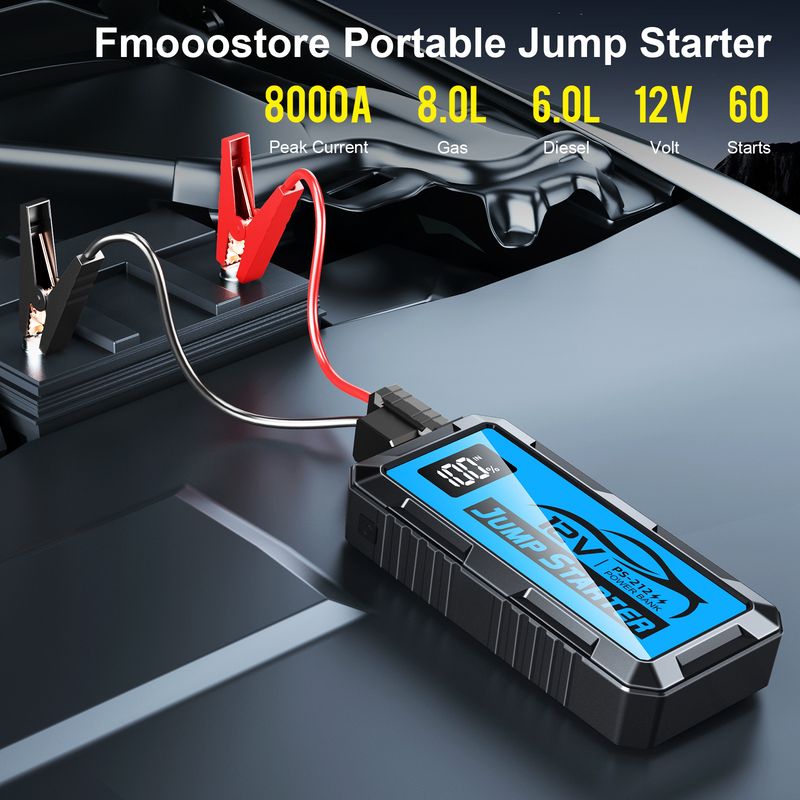 Hot-Selling Emergency Jump Starter Power Bank 12V 5000A Large Capacity Car Battery Ignition Tool_autovado.com