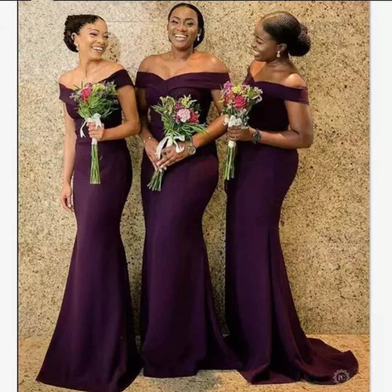 Evening dress toast dress long fishtail slim one-shoulder bridesmaid dress_autovado.com