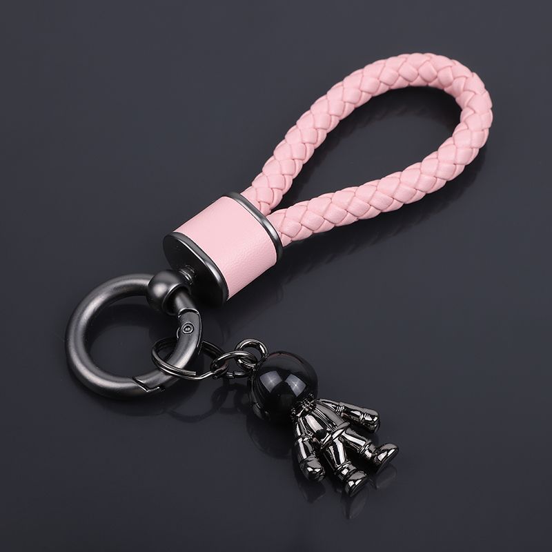 Car Key Chain Pendant Women's Men's High End Personality Creative Braided Leather Car Key Chain Cute Ins Internet Celebrity_autovado.com