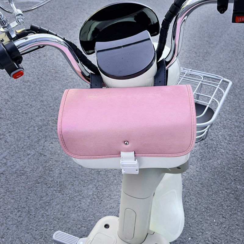 Electric Scooter Front Cargo Pocket Decoration Accessories Motorcycle Leather Hanging Bag Waterproof Yadi No. 9 Emma_autovado.com