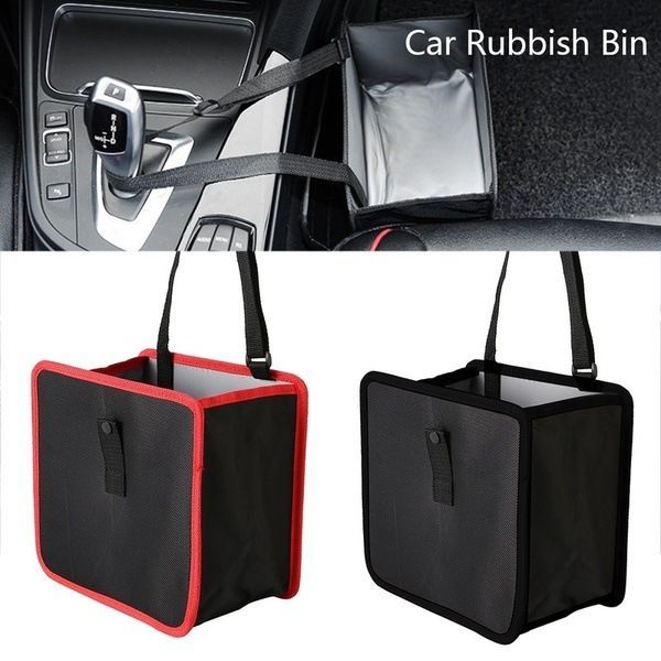 Folding car trash can hanging car sundries storage box car seat back storage bag storage bag outdoor_autovado.com