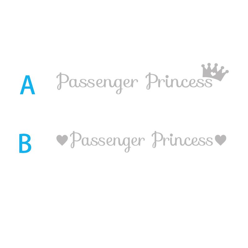 Passenger Princess car rearview mirror makeup mirror passenger princess creative stickers_autovado.com
