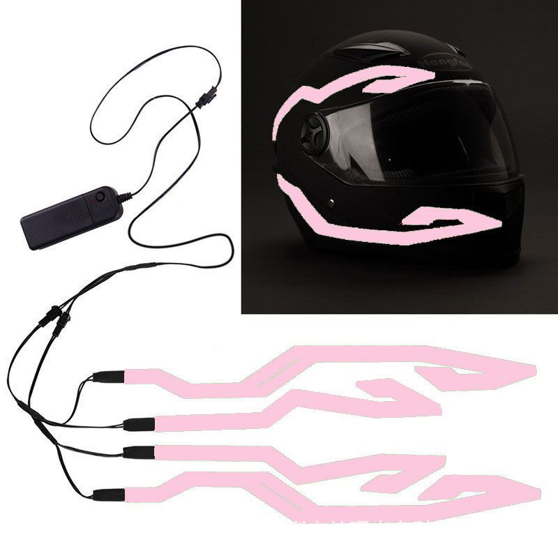 same motorcycle Riding safety LED light strip Motorcycle helmet cold light-emitting_autovado.com