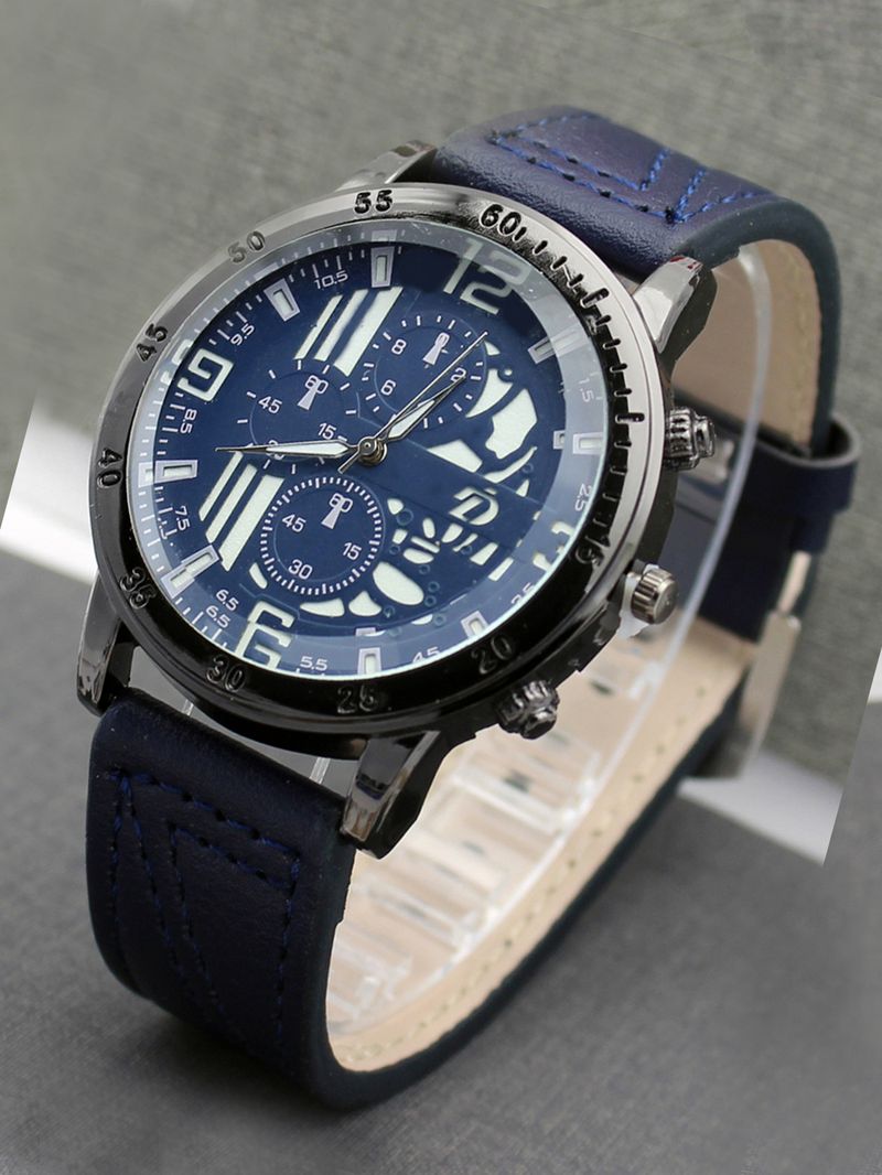 Men's luminous men's watch double-layer belt men's watch_autovado.com