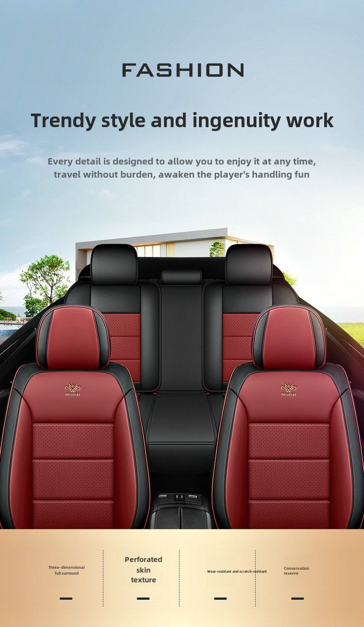23 New Napapi full-enclosed 3D full-leather Four Seasons GM seat cushion breathable seat cover car cushion cushion_autovado.com