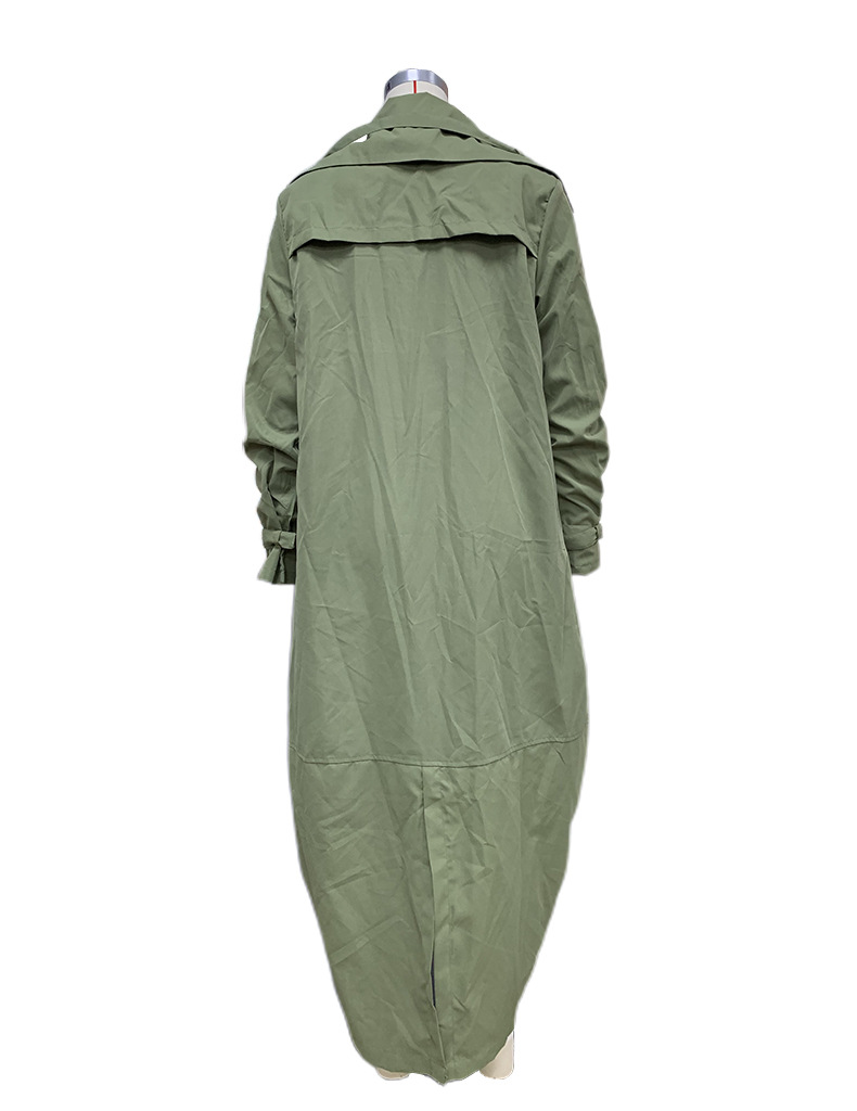Women's Clothing new style temperament niche personality leisure large lapel medium and long windbreaker jacket _autovado.com