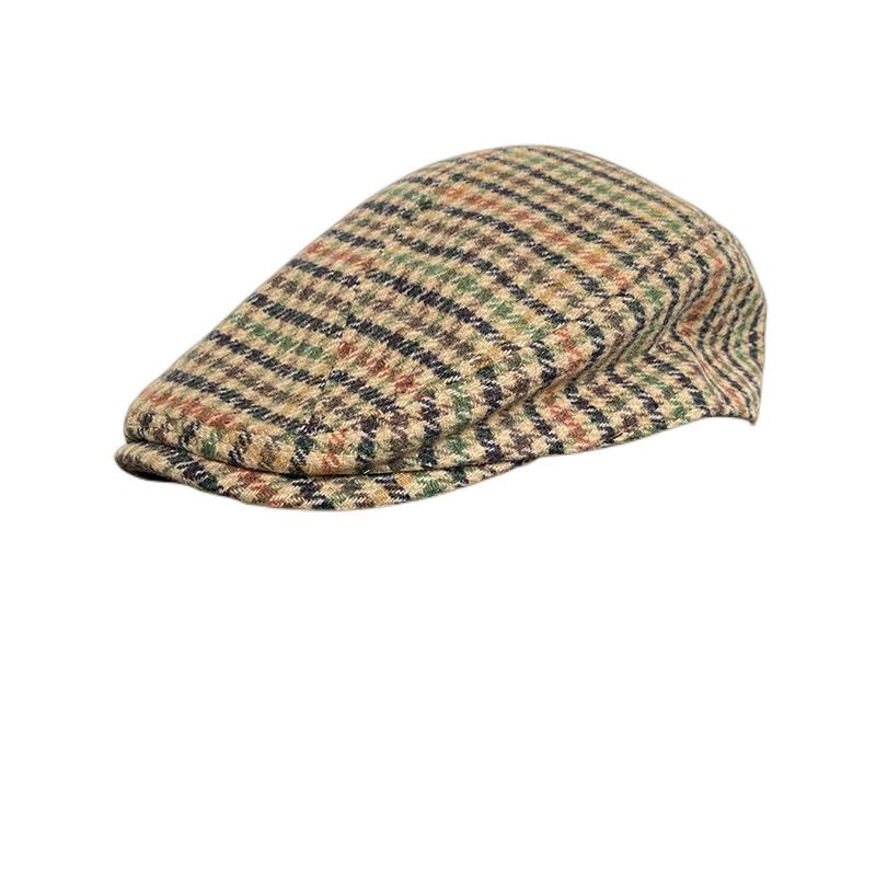 Hot Sale Classic Plaid Stripe Newsboy Cap for Men Women Winter Wool Flat Ivy Vintage Gatsbay Hat Irish Outdoor Cabbie Beret BJM94_autovado.com