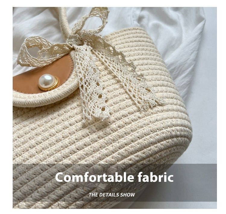 Chic Handbags 2024 New Woven Holiday Shoulder Bag Fashionable and Versatile Large-capacity Tote Bag Beach Bucket Bag_autovado.com