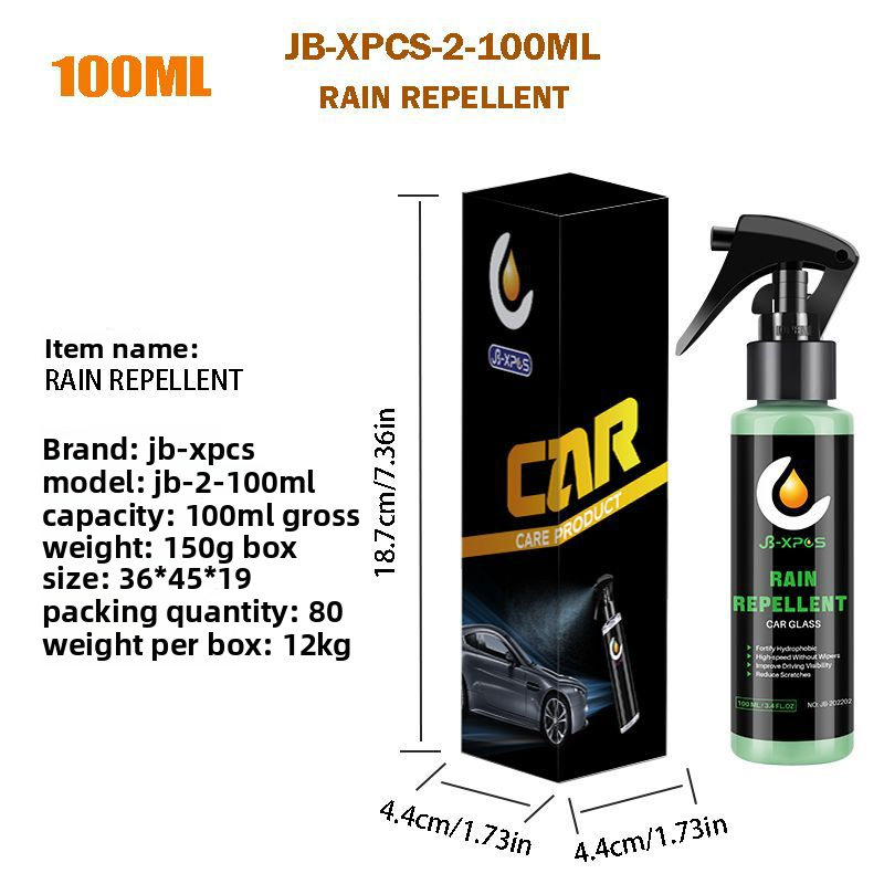 JB-XPCS-2 Car Glass Rainproof Agent Windshield Nano Coating Spray Waterproof Wiper_autovado.com