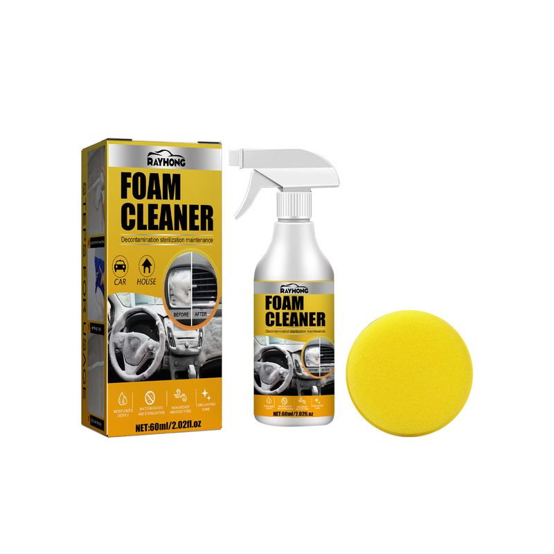 Car Interior Foam Cleaner Wash Free Decontamination Seat Ceiling Instrument Panel Foam Cleaner_autovado.com
