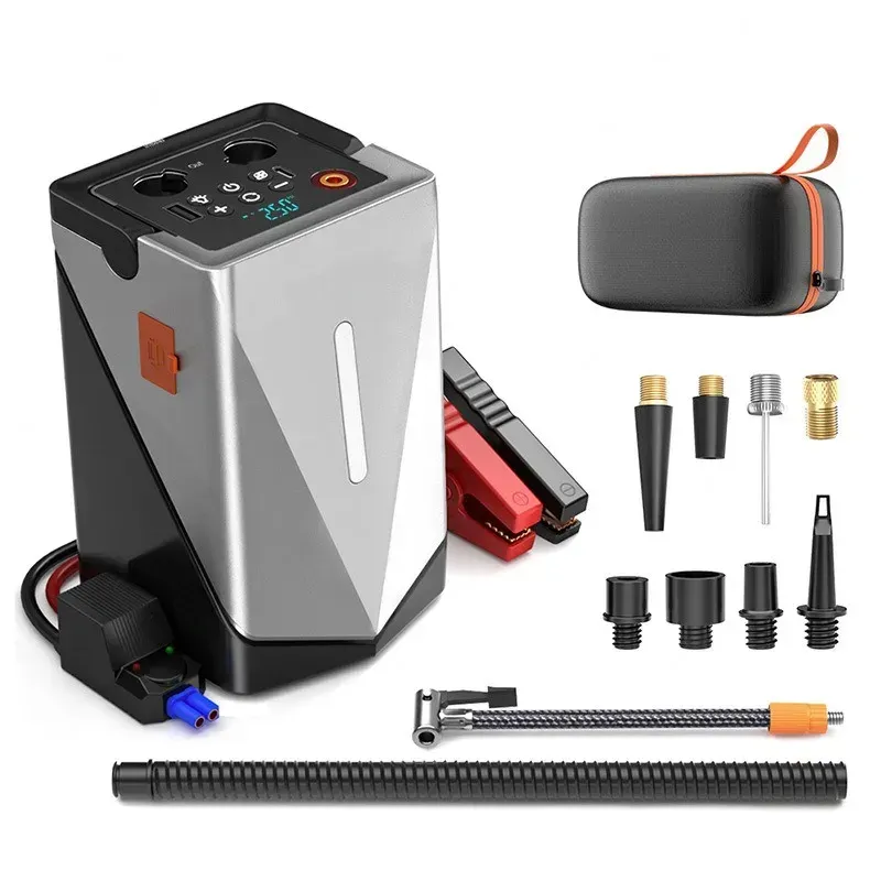 All-in-one Auto Emergency Start Power Bank Inflation Pump Suction/Blow Multifunctional Car Jump Starter Booster Air_autovado.com