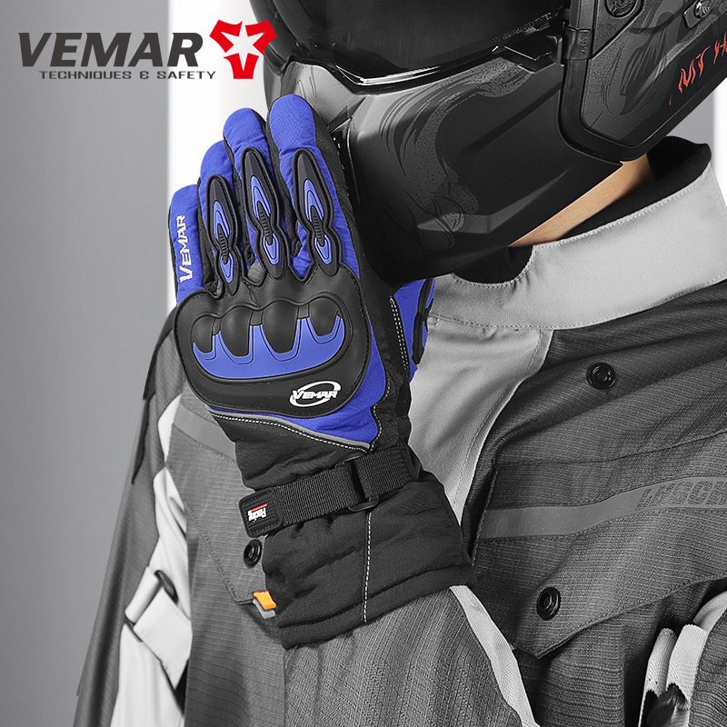 Winter Motorcycle Waterproof Men, Touchscreen Riding Gloves, Electric Vehicle Cold-Proof Thermal Windproof Gloves For_autovado.com