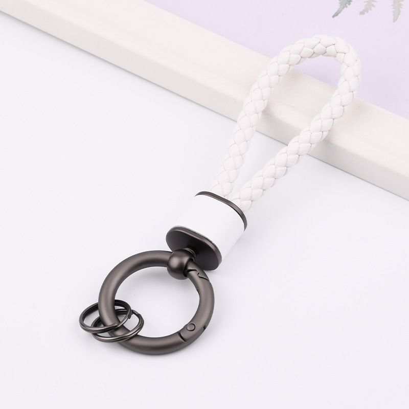 Fashion Braided Rope Anti Lost Keychain Chain Personalized Car Keychain Female Cute Women's Bag Key Pendant_autovado.com