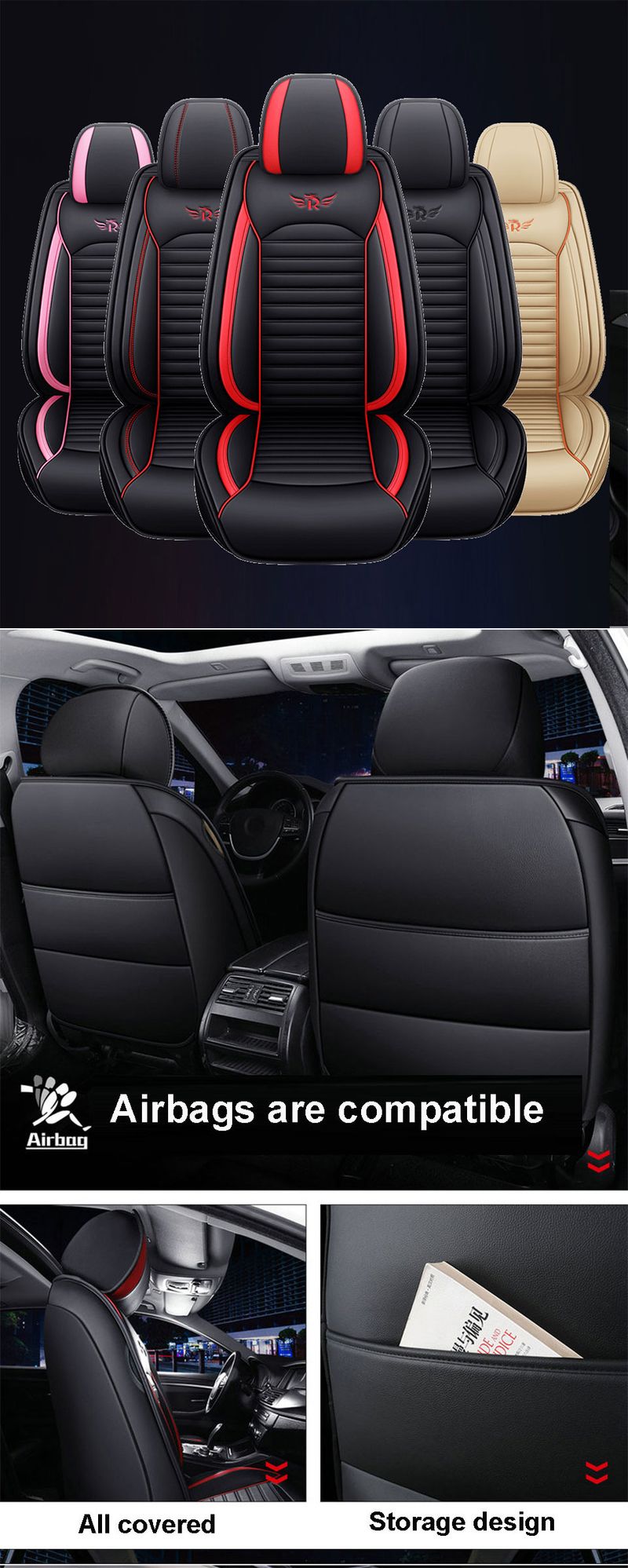Leather Car Seat Cover For Polo Sedan Touareg Touran Passat B5 B6 B7 Jetta VW Tiguan Golf 4 5 6 7 Accessories_autovado.com