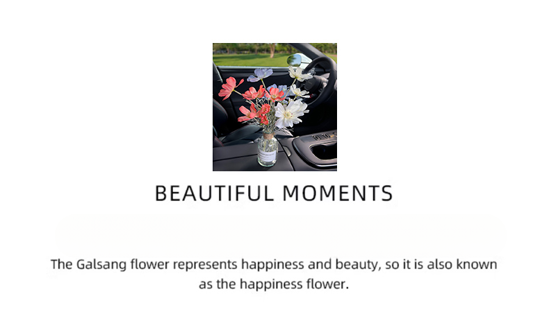 Car bouquet girls, interior accessories good items for cars, center console decorations, high-end simulation vases_autovado.com