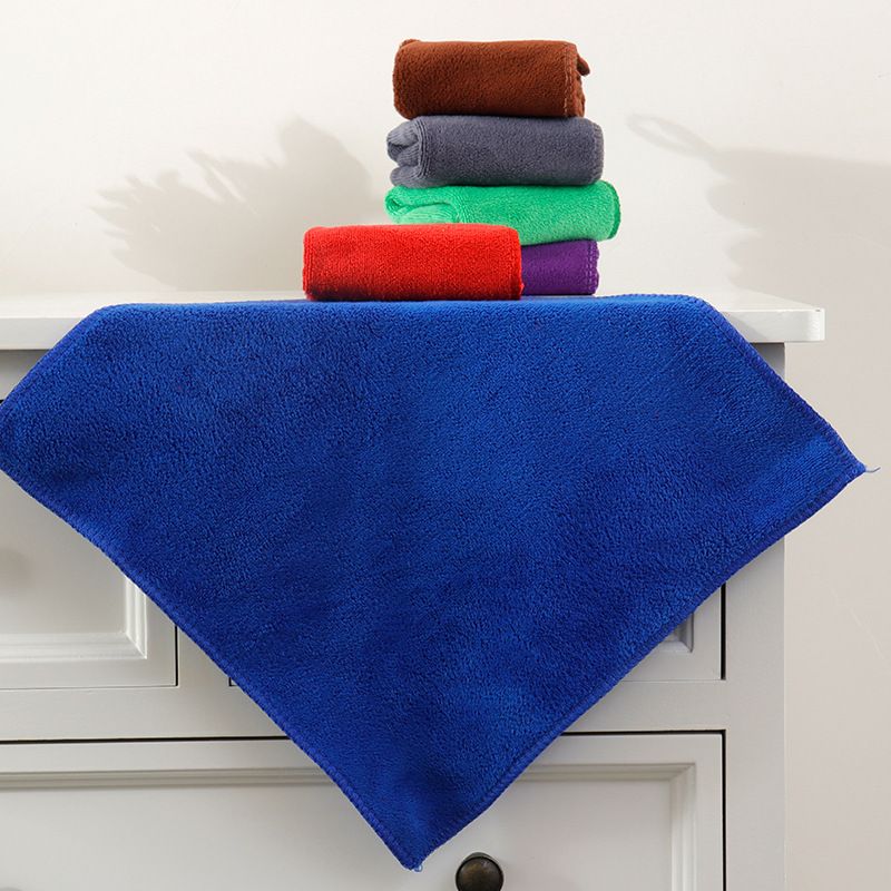 Microfiber Small Square Absorbent Household Hand Dry Hair Towel, Car Accessories_autovado.com
