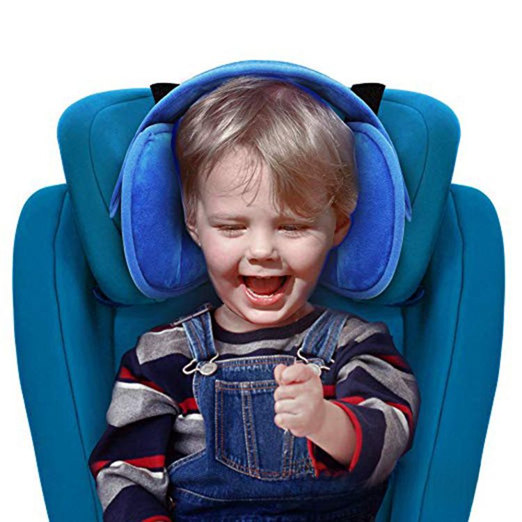 Baby head fixing belt child car seat head rest headrest head sleep aid with protective pad_autovado.com