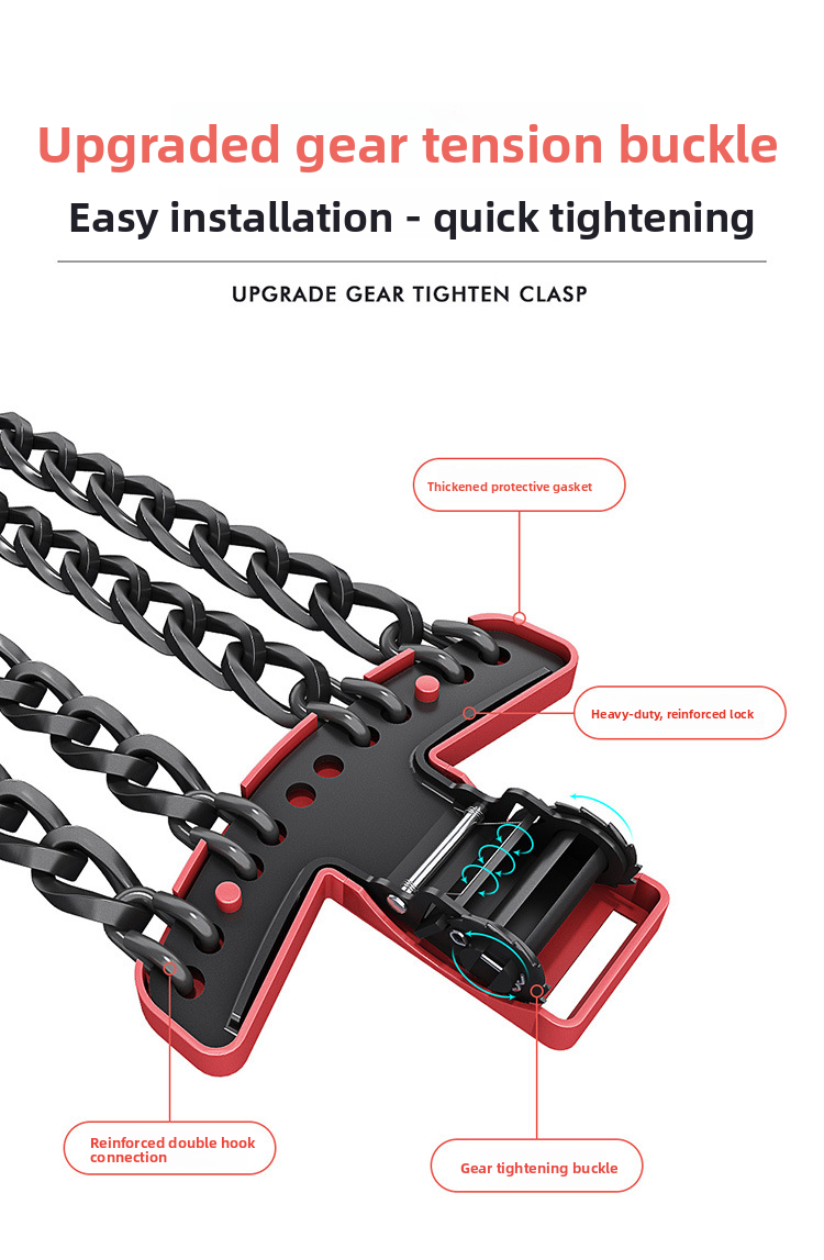 Premium New Cross-Border SUV Off-Road Sedan Universal Car Tire Anti-Slip Chains Factory_autovado.com