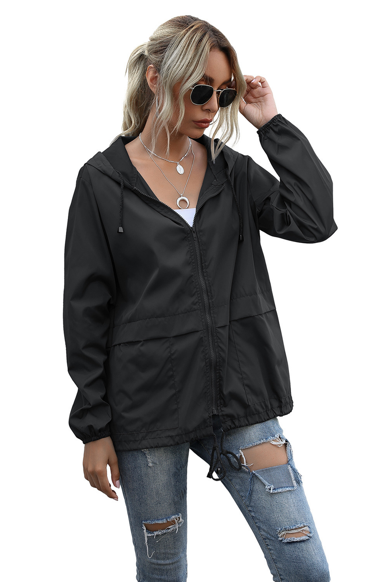 Women's Zipper Hoodie Lightweight Outdoor Hiking Raincoat Jacket Jacket Ready in Stock_autovado.com