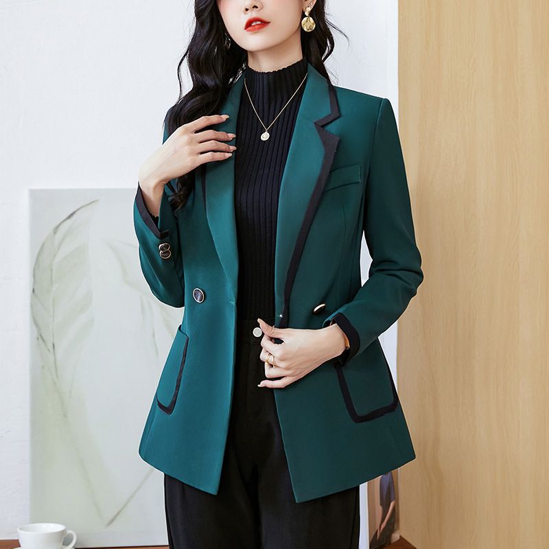 Women's Clothing slim-fit elegant commuter casual all-match small top suit_autovado.com