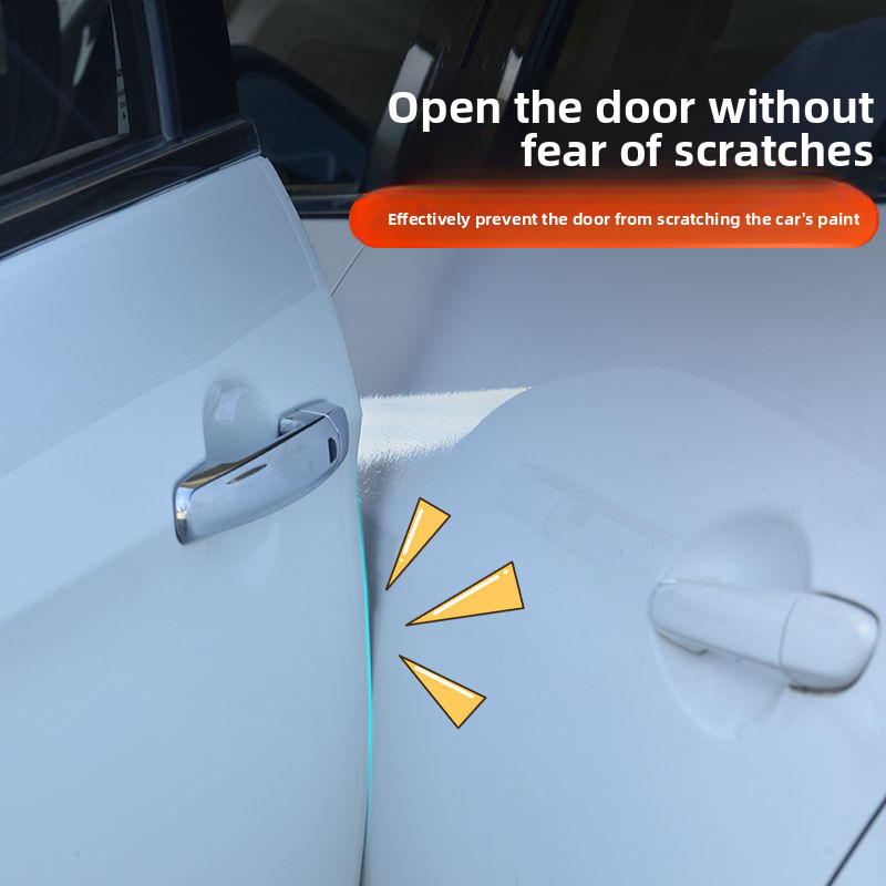 Car Threshold Anti Stepping Sticker, Car Mounted Invisible Transparent Bumper, Anti-collision Strip, Body Protection,_autovado.com